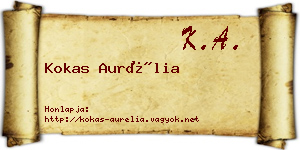 Kokas Aurélia névjegykártya
